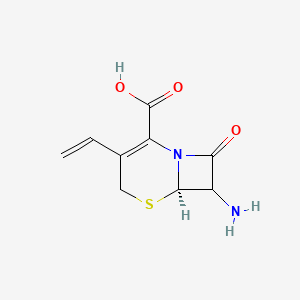 molecular formula C9H10N2O3S B8501702 (6R,7R)-7-amino-3-ethenyl-8-oxo-5-thia-1-azabicyclo[4.2.0]oct-2-ene-2-carboxylic acid 