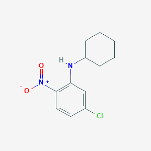 molecular formula C12H15ClN2O2 B8501704 4-Chloro-2-cyclohexylamino-1-nitrobenzene 