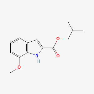 molecular formula C14H17NO3 B8501714 2-Methylpropyl 7-methoxy-1H-indole-2-carboxylate CAS No. 84638-91-5