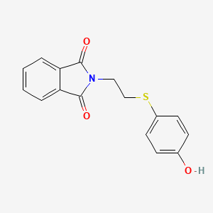 molecular formula C16H13NO3S B8501773 N-[2-(4-hydroxyphenylthio)ethyl]phthalimide 