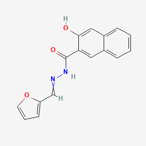 molecular formula C16H12N2O3 B8501925 3-hydroxy-N'-(2-furylmethylene)-2-naphthohydrazide 