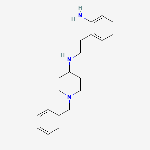 molecular formula C20H27N3 B8502079 N-(2-aminophenethyl)-1-benzylpiperidin-4-amine 