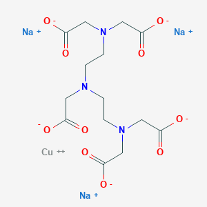 Cuprate(3-), [N,N-bis[2-[[(carboxy-kappaO)methyl](carboxymethyl)amino-kappaN]ethyl]glycinato(5-)-kappaN,kappaO]-, trisodium, (OC-6-43)-