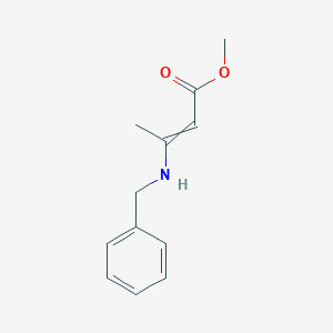 molecular formula C12H15NO2 B8502408 Methyl 3-(benzylamino)but-2-enoate CAS No. 72002-24-5