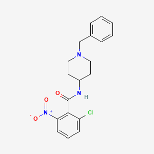 Benzamide,2-chloro-6-nitro-n-[1-(phenylmethyl)-4-piperidinyl]-