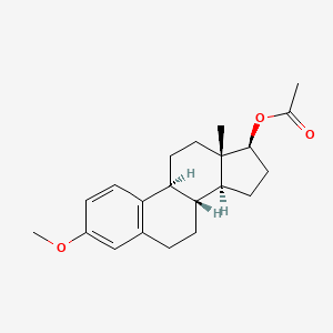 Estra-1,3,5(10)-trien-17-ol, 3-methoxy-, acetate, (17beta)-(+/-)-