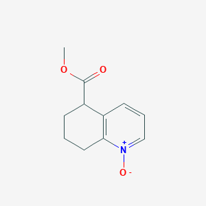 molecular formula C11H13NO3 B8502486 methyl 1-oxido-5,6,7,8-tetrahydroquinolin-1-ium-5-carboxylate 