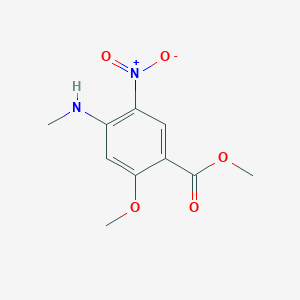 2-Methoxy-4-methylamino-5-nitro-benzoic acid methyl ester