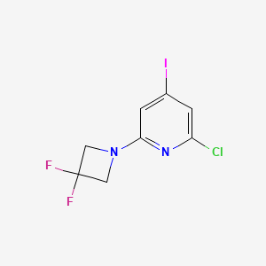2-Chloro-6-(3,3-difluoroazetidin-1-yl)-4-iodopyridine