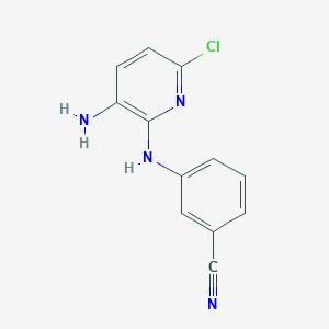 3-(3-Amino-6-chloropyridin-2-ylamino)benzonitrile