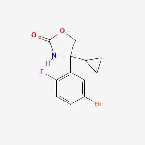 (RS)-4-(5-Bromo-2-fluoro-phenyl)-4-cyclopropyl-oxazolidin-2-one