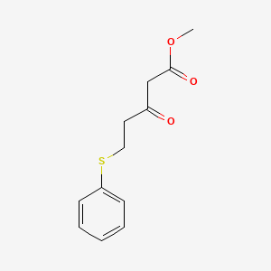 molecular formula C12H14O3S B8502924 Methyl 5-phenylthio-3-oxo-pentanoate CAS No. 51849-20-8