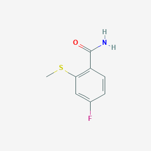4-Fluoro-2-(methylthio)benzamide