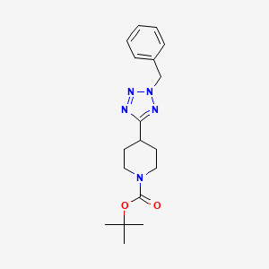molecular formula C18H25N5O2 B8503102 tert-butyl 4-(2-benzyltetrazol-5-yl)piperidine-1-carboxylate 