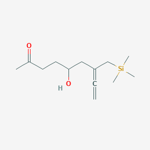 5-Hydroxy-7-[(trimethylsilyl)methyl]nona-7,8-dien-2-one