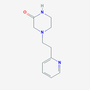 molecular formula C11H15N3O B8503185 4-(2-(Pyridin-2-yl)ethyl)piperazin-2-one 