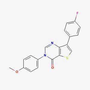 7-(4-Fluorophenyl)-3-(4-methoxyphenyl)thieno[3,2-d]pyrimidin-4(3H)-one