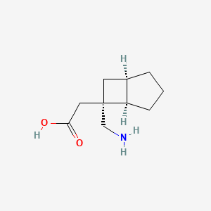 molecular formula C10H17NO2 B8503196 [(1R,5R,6S)-6-(Aminomethyl)bicyclo[3.2.0]hept-6-yl]acetic acid CAS No. 473924-33-3