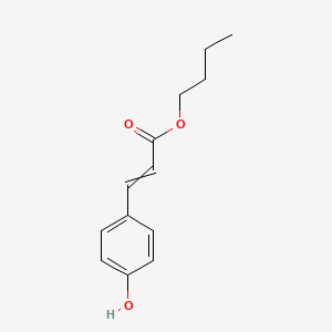 molecular formula C13H16O3 B8503198 Butyl 3-(4-hydroxyphenyl)prop-2-enoate CAS No. 40458-57-9