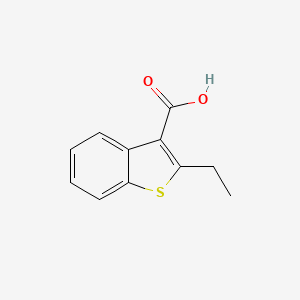 molecular formula C11H10O2S B8503222 2-Ethyl-3-carboxy-benzo[b]thiophene 