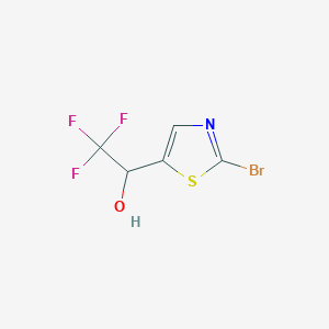 molecular formula C5H3BrF3NOS B8503265 1-(2-Bromothiazol-5-yl)-2,2,2-trifluoroethanol 