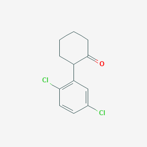 molecular formula C12H12Cl2O B8503281 2-(2,5-Dichloro-phenyl)-cyclohexanone 