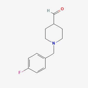 1-[(4-Fluorophenyl)methyl]-4-piperidinecarboxaldehyde