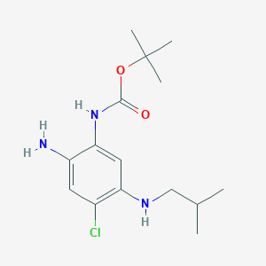 Carbamic acid,[2-amino-4-chloro-5-[(2-methylpropyl)amino]phenyl]-,1,1-dimethylethyl ester
