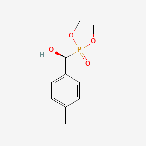 molecular formula C10H15O4P B8503385 dimethyl (S)-hydroxy(p-methylphenyl)methylphosphonate CAS No. 176250-73-0