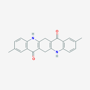 Quino[2,3-b]acridine-7,14-dione, 5,6,12,13-tetrahydro-2,9-dimethyl-