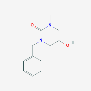 molecular formula C12H18N2O2 B8503443 1-Benzyl-1-(2-hydroxy-ethyl)-3,3-dimethyl-urea 