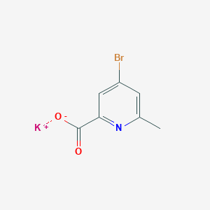 molecular formula C7H5BrKNO2 B8503509 Potassium 4-bromo-6-methylpicolinate 