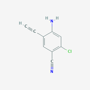4-Amino-2-chloro-5-ethynylbenzonitrile
