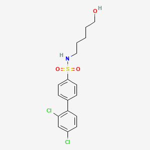 [1,1'-Biphenyl]-4-sulfonamide, 2',4'-dichloro-N-(5-hydroxypentyl)-