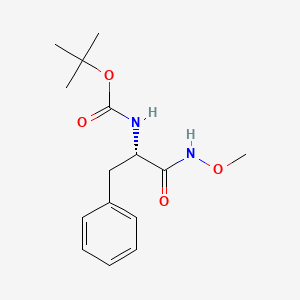 molecular formula C15H22N2O4 B8503583 N1-methoxy-(2S)-2-(tert-butoxycarbonyl)amino-3-phenylpropionamide 