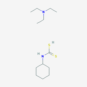 molecular formula C13H28N2S2 B8503637 Cyclohexyldithiocarbamic acid triethylamine salt CAS No. 43009-21-8