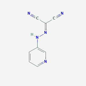 molecular formula C8H5N5 B8503646 Pyridin-3-ylcarbonohydrazonoyl dicyanide CAS No. 66706-99-8