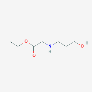 molecular formula C7H15NO3 B8503694 n-(3-Hydroxypropyl)glycine ethyl ester 