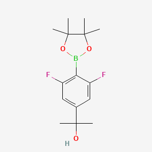 2-(3,5-Difluoro-4-(4,4,5,5-tetramethyl-1,3,2-dioxaborolan-2-yl)phenyl)propan-2-ol