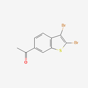 molecular formula C10H6Br2OS B8503772 6-Acetyl-2,3-dibromobenzo(b)thiophene 