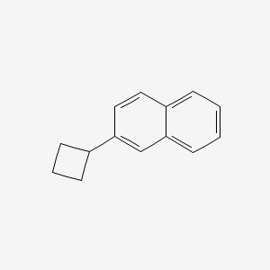 molecular formula C14H14 B8503783 2-Cyclobutylnaphthalene CAS No. 57350-97-7