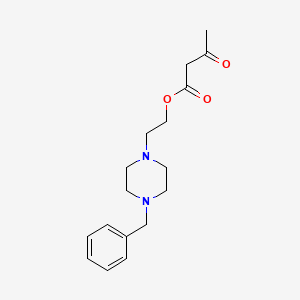 2-(4-Benzylpiperazin-1-yl)ethyl 3-oxobutanoate