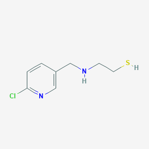 molecular formula C8H11ClN2S B8503898 N-(2-chloro-5-pyridylmethyl)2-aminoethanethiol 