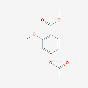 molecular formula C11H12O5 B8503911 4-Acetoxy-2-methoxy-benzoic acid methyl ester 