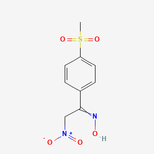 1-(4-Methanesulfonyl-phenyl)-2-nitro-ethanone oxime