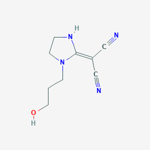1-(3-Hydroxypropyl)-2-imidazolidinylidenepropanedinitrile