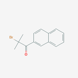 molecular formula C14H13BrO B8504006 alpha-Bromoisopropyl 2-naphthyl ketone 