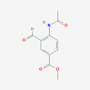 Methyl 4-acetylamino-3-formylbenzoate