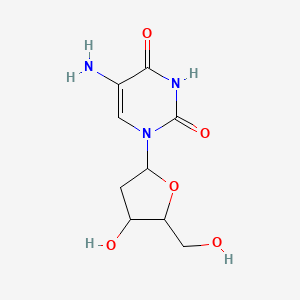 molecular formula C9H13N3O5 B8504074 5-AMINO-2'-DEOXYURIDINE FREE BASE 
