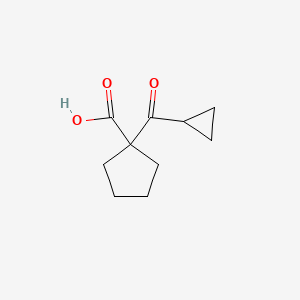 1-Cyclopropanecarbonyl-cyclopentane carboxylic acid